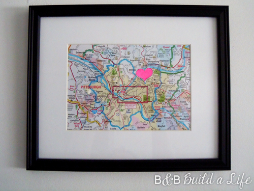 Pittsburgh love map @ BandBBuildALife.com