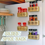 gilded spice rack @ BandBBuildALife.com